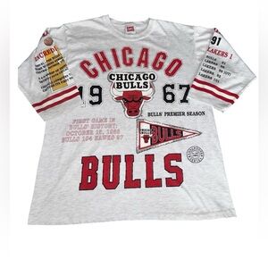Vintage Chicago Bulls All-Over Print (AOP) 3/4 Sleeve Shirt